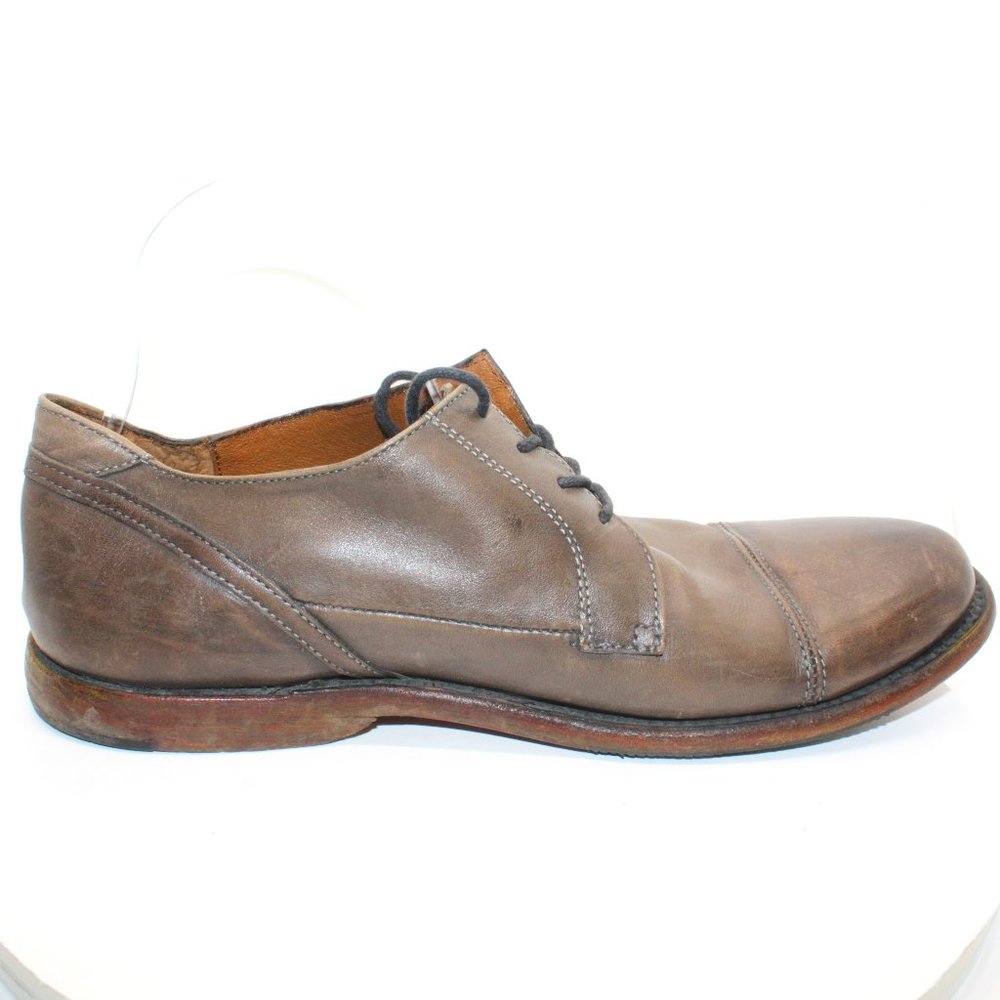 Sutro San Francisco Mens Sz 9D Larkin Brown Distressed Leather Oxford Shoes - Picture 8 of 14